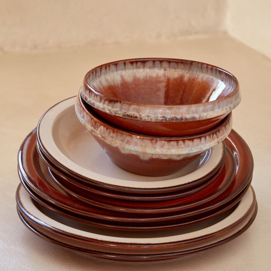 Чаша Poterie Caramel-latte, 16 ,7х16 ,7х2 ,  см.,  Costa Nova, VAS171-LAT